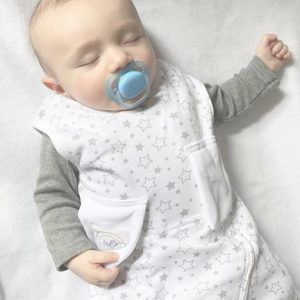 Bitta Kidda Baby Soother Sleep Sack Sleeping Bag Wearable Blanket Lovey 3-9 Months, Stripes - Grey 